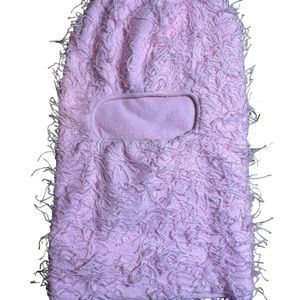 Pink Distressed Balaclava